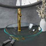 Vidaxl-Waschbecken mit Kran und Popup-Abflussglas transparent