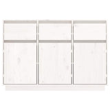 Vidaxl dressoir 110x34x75 cm massief grenenhout wit