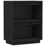 Vidaxl wandkast 60x34x75 cm massief grenenhout zwart