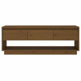 Vidaxl tv-meubel 110,5x34x40 cm massief grenenhout honingbruin