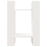 Vidaxl boekenkast kamerscherm 41x35x57 cm massief grenenhout wit
