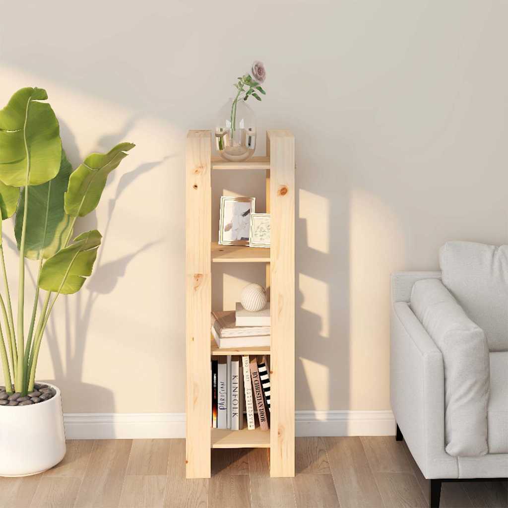 Vidaxl boekenkast kamerscherm 41x35x125 cm massief grenenhout