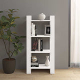 Vidaxl boekenkast kamerscherm 60x35x125 cm massief hout wit