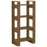 Vidaxl boekenkast kamerscherm 60x35x125 cm massief hout honingbruin