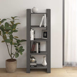 Vidaxl boekenkast kamerscherm 60x35x160 cm massief hout grijs
