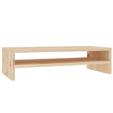 Vidaxl monitorstandaard 50x24x13 cm massief grenenhout