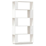 Vidaxl boekenkast kamerscherm 80x25x163,5 cm massief grenenhout wit