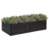 Vidaxl Planning Box 157x80x40 cm Poly Rattan Black