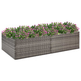 VIDAXL -Planungsbox 157x80x40 cm Poly Rattan Grau