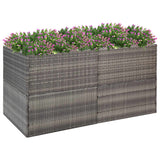 Vidaxl Planning Box 157x80x80 cm Poly Rattan Gray