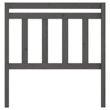 Vidaxl hoofdbord 106x4x100 cm massief grenenhout grijs
