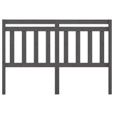 Vidaxl hoofdbord 126x4x100 cm massief grenenhout grijs