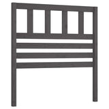 Vidaxl hoofdbord 96x4x100 cm massief grenenhout grijs