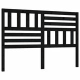 Vidaxl hoofdbord 146x4x100 cm massief grenenhout zwart