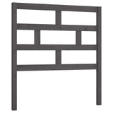 Vidaxl hoofdbord 81x4x100 cm massief grenenhout grijs