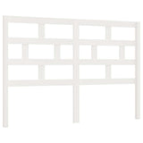 Vidaxl hoofdbord 126x4x100 cm massief grenenhout wit