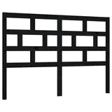 Vidaxl hoofdbord 141x4x100 cm massief grenenhout zwart