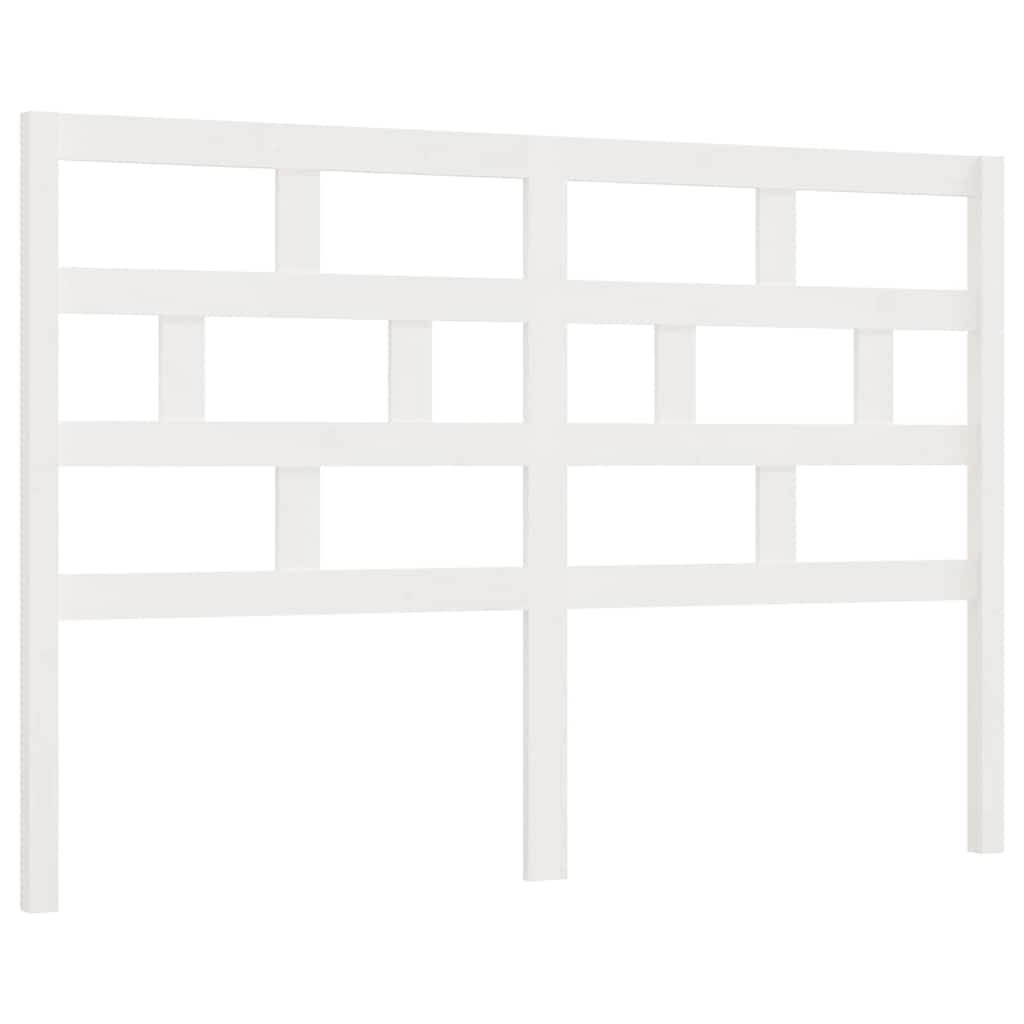 Vidaxl hoofdbord 156x4x100 cm massief grenenhout wit