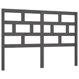 Vidaxl hoofdbord 166x4x100 cm massief grenenhout grijs