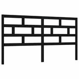 Vidaxl hoofdbord 186x4x100 cm massief grenenhout zwart