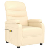 Vidaxl massagestoel kunstleer crèmekleurig