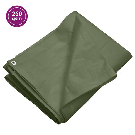 VIDAXL -Gerät Segel 260 g m² 3x5 M HDPE -Grün