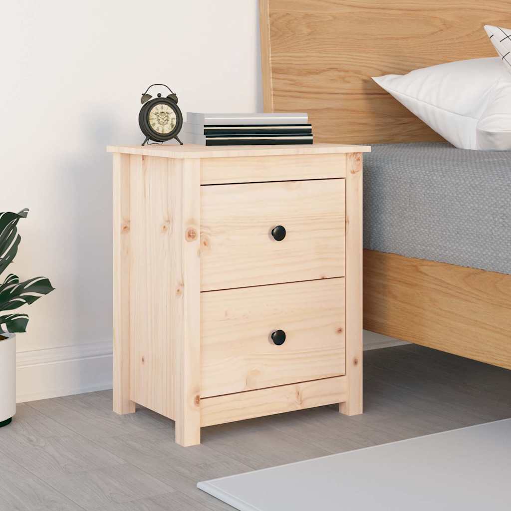 Vidaxl nachtkastje 50x35x61,5 cm massief grenenhout