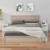Vidaxl nachtkastjes 2 st 40x35x49 cm massief grenenhout wit