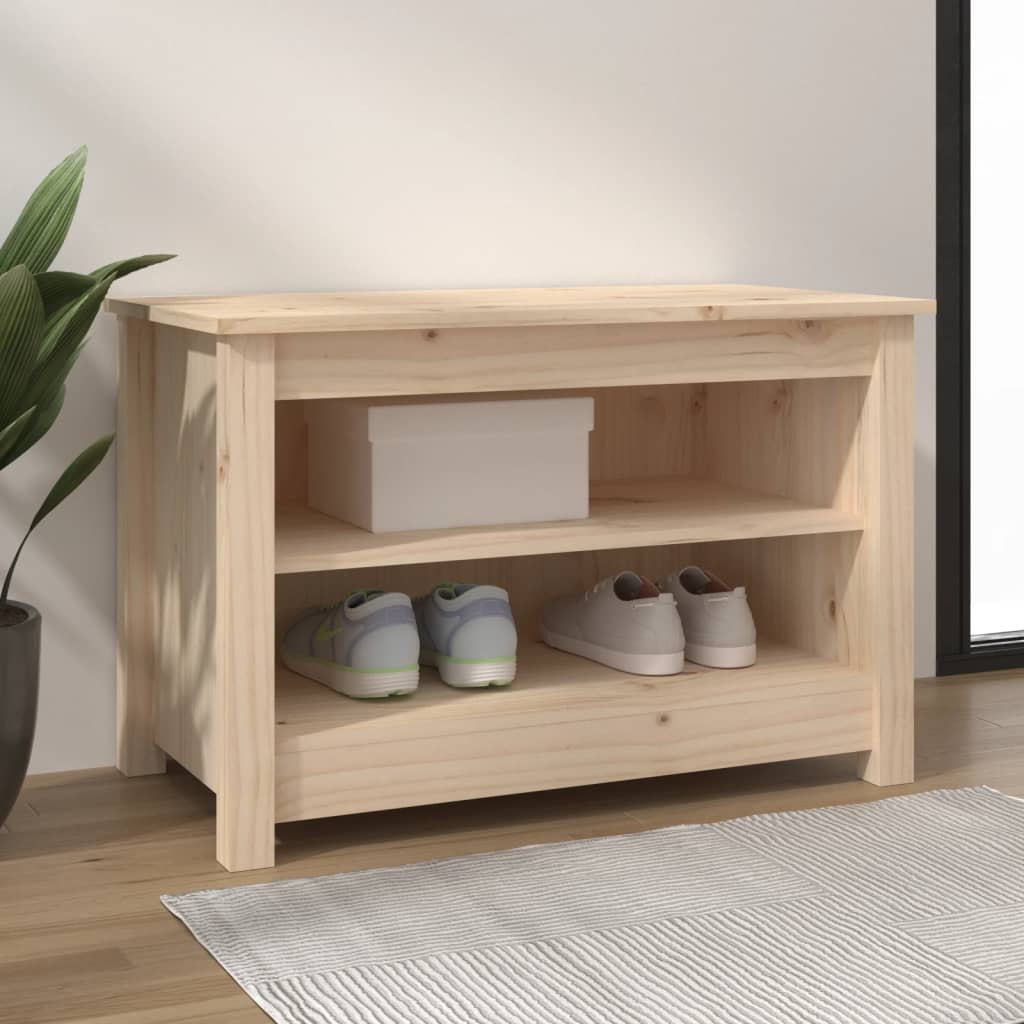 Vidaxl Shoes Bank 70x38x45.5 cm Solid Pine