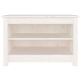 Vidaxl Shoes Bank 70x38x45.5 cm Pine bianco solido