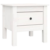 Vidaxl bijzettafel 40x40x39 cm massief grenenhout wit