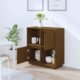 Vidaxl dressoir 74x35x80 cm massief grenenhout honingbruin
