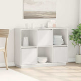 Vidaxl dressoir 110,5x35x80 cm massief grenenhout wit