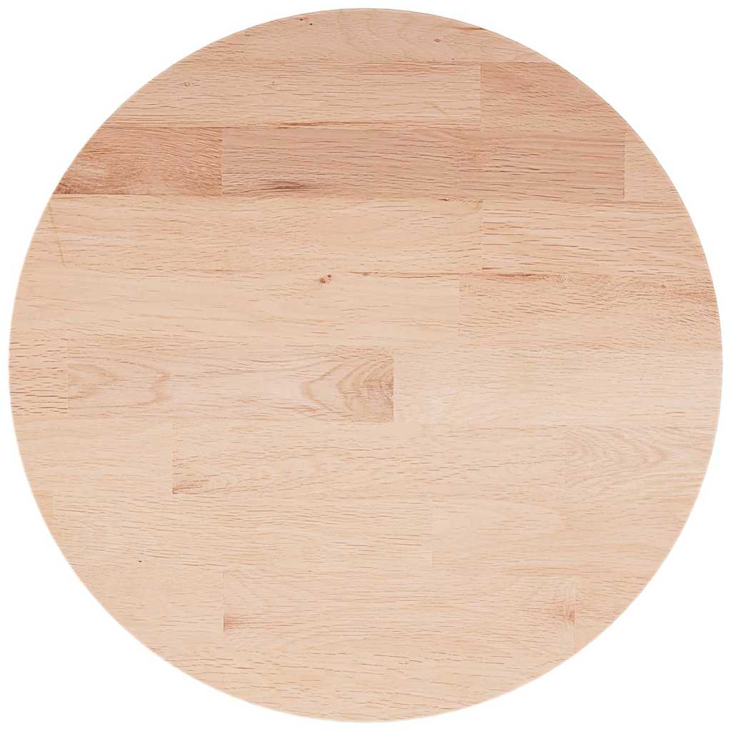 Vidaxl tafelblad rond ø40x1,5 cm onbehandeld massief eikenhout