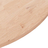 Vidaxl tafelblad rond ø90x1,5 cm onbehandeld massief eikenhout