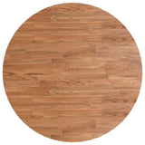 Vidaxl tafelblad rond ø70x1,5 cm bewerkt massief eikenhout lichtbruin