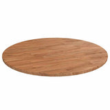 Vidaxl tafelblad rond ø80x1,5 cm bewerkt massief eikenhout lichtbruin