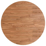 Vidaxl tafelblad rond ø90x1,5 cm bewerkt massief eikenhout lichtbruin