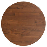 Vidaxl tafelblad rond ø30x1,5 cm bewerkt massief eikenhout donkerbruin