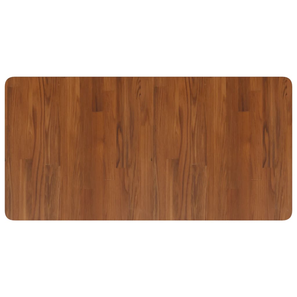 VIDAXL WASHBAIN TABELLE 100x50x1.5 cm behandeltes massives Holz dunkelbraun