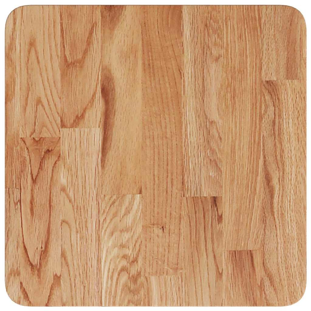 Vidaxl tafelblad vierkant 40x40x2,5cm massief eiken lichtbruin