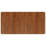 Vidaxl Waschtisch 100x50x2,5 cm behandeltes massives Holz dunkelbraun