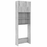 Vidaxl Waschmaschinenschrank 64x25.5x190 cm graue Sonoma -Eichefarbe