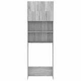 Vidaxl Waschmaschinenschrank 64x25.5x190 cm graue Sonoma -Eichefarbe