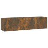 Vidaxl tv-wandmeubel 120x30x30 cm bewerkt hout gerookt eikenkleurig