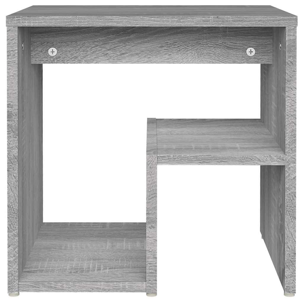 Vidaxl nachtkastje 40x30x40 cm bewerkt hout sonoma eikenkleurig