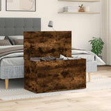 Vidaxl opbergkist 84x42x46 cm bewerkt hout gerookt eikenkleurig
