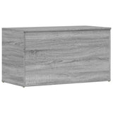 Vidaxl opbergkist 84x42x46 cm bewerkt hout grijs sonoma eikenkleurig
