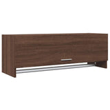 Vidaxl kledingkast 100x32,5x35 cm bewerkt hout bruin eikenkleur