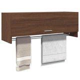 Vidaxl kledingkast 100x32,5x35 cm bewerkt hout bruin eikenkleur